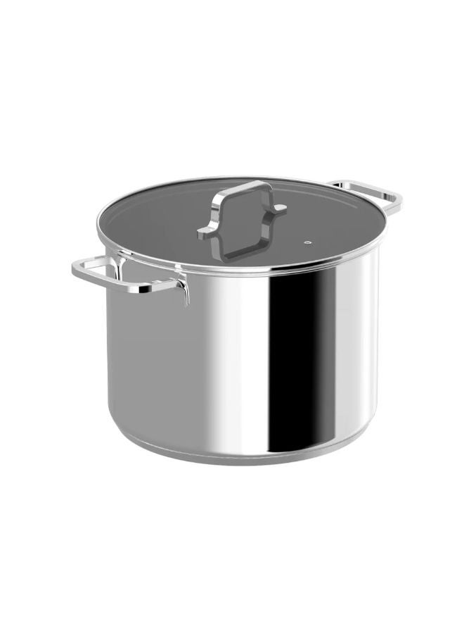 Berghoff Covered Stockpot  -Silver - Image 1